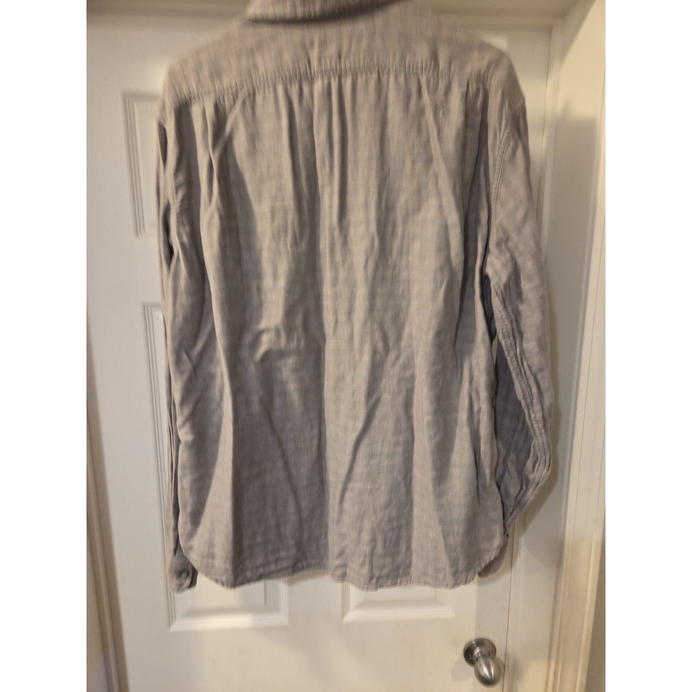Eddie Bauer Shirt Mens Large Classic Fit Long Sleeve Button Up gray Casual - Picture 4 of 5